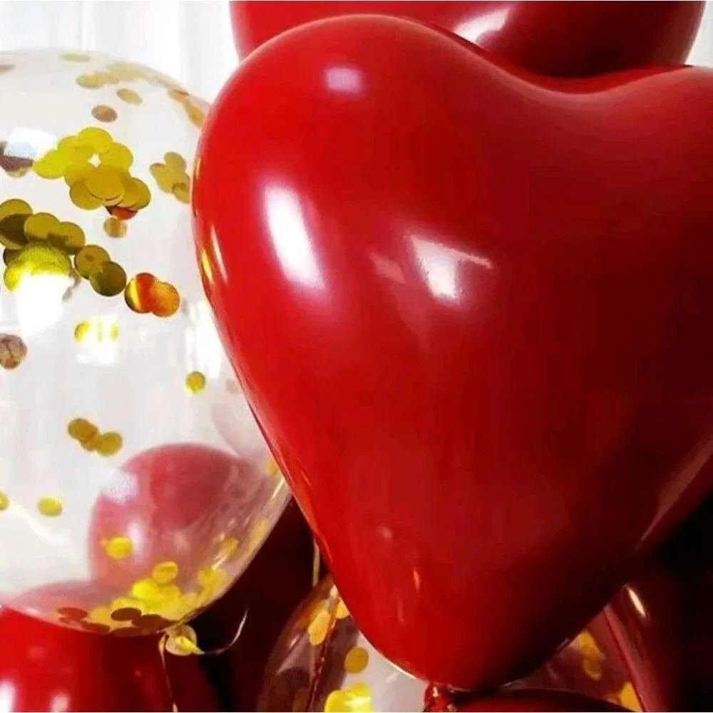 Valentine's day decoration 11 pcs heart decorative ballon set‎ love new
